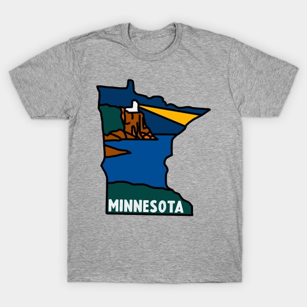 Minnesota North Shore Decal T-Shirt by zsonn